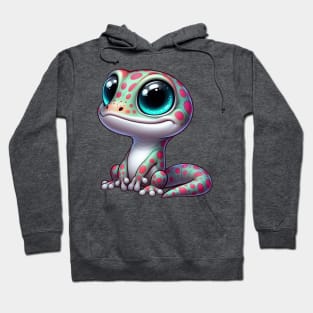 Cute Gecko Illustration Hoodie